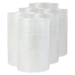 Universal 12 in. x 30 ft. 0.5 in. Thick Bubble Packaging Perforated Every 12 in. - Clear (6/Carton)