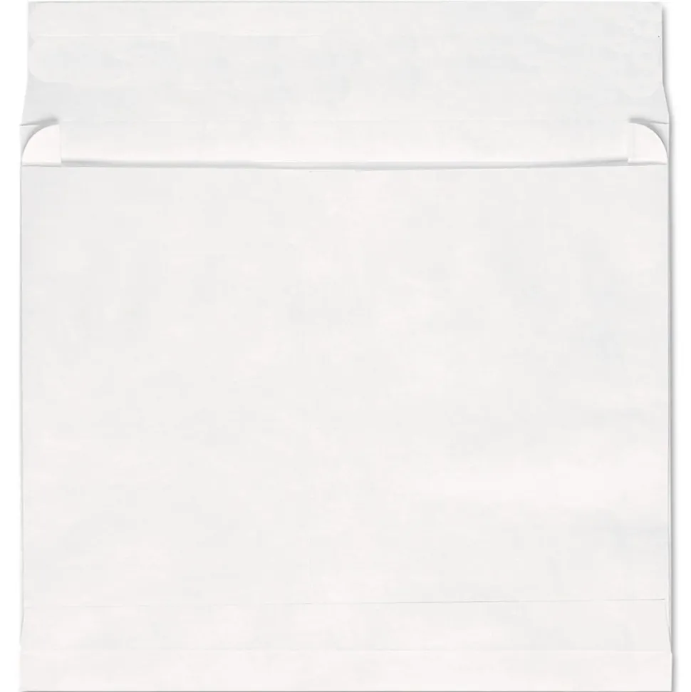 Universal 10 in. x 13 in., #13 1/2 Square Flap, Self-Adhesive Closure, Deluxe Tyvek Expansion Envelopes - White (100/Carton)