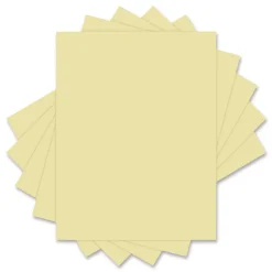 Universal 8.5 in. x 11 in. 20 lbs. Bond Weight Deluxe Colored Paper - Canary (10 Reams/Carton)