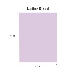 Universal 8.5 in. x 11 in. 20 lbs. Bond Weight Deluxe Colored Paper - Orchid (10 Reams/Carton)