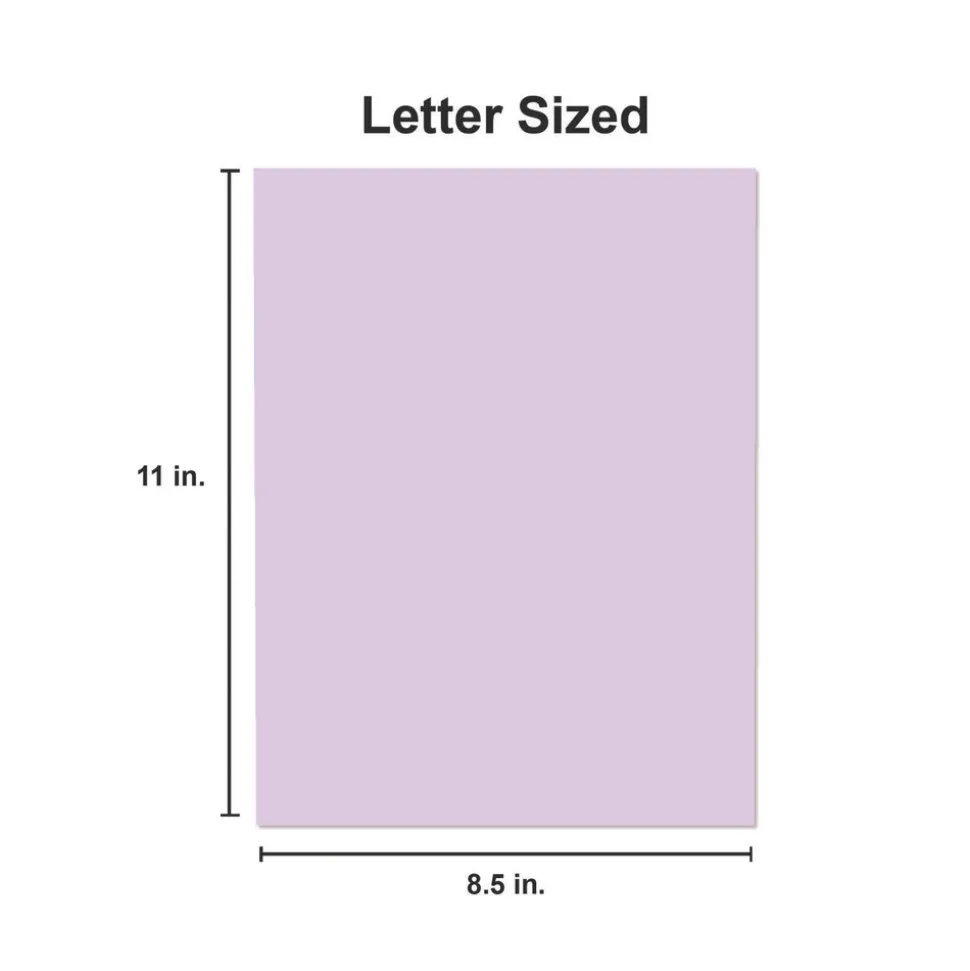 Universal 8.5 in. x 11 in. 20 lbs. Bond Weight Deluxe Colored Paper - Orchid (10 Reams/Carton)