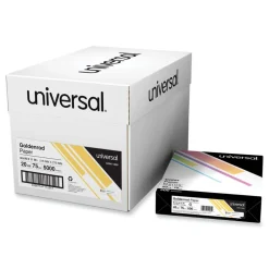 Universal 8.5 in. x 11 in. 20 lbs. Bond Weight Deluxe Colored Paper - Goldenrod (10 Reams/Carton)