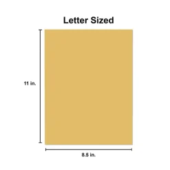 Universal 8.5 in. x 11 in. 20 lbs. Bond Weight Deluxe Colored Paper - Goldenrod (10 Reams/Carton)