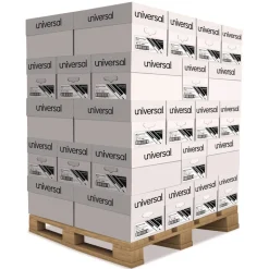 Universal 8.5 in. x 11 in. 20 lbs. Bond Weight High-Bright Multipurpose Paper - White (1-Pallet)