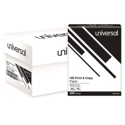 Universal 8.5 in. x 11 in. 20 lbs. Bond Weight High-Bright Multipurpose Paper - White (1-Pallet)