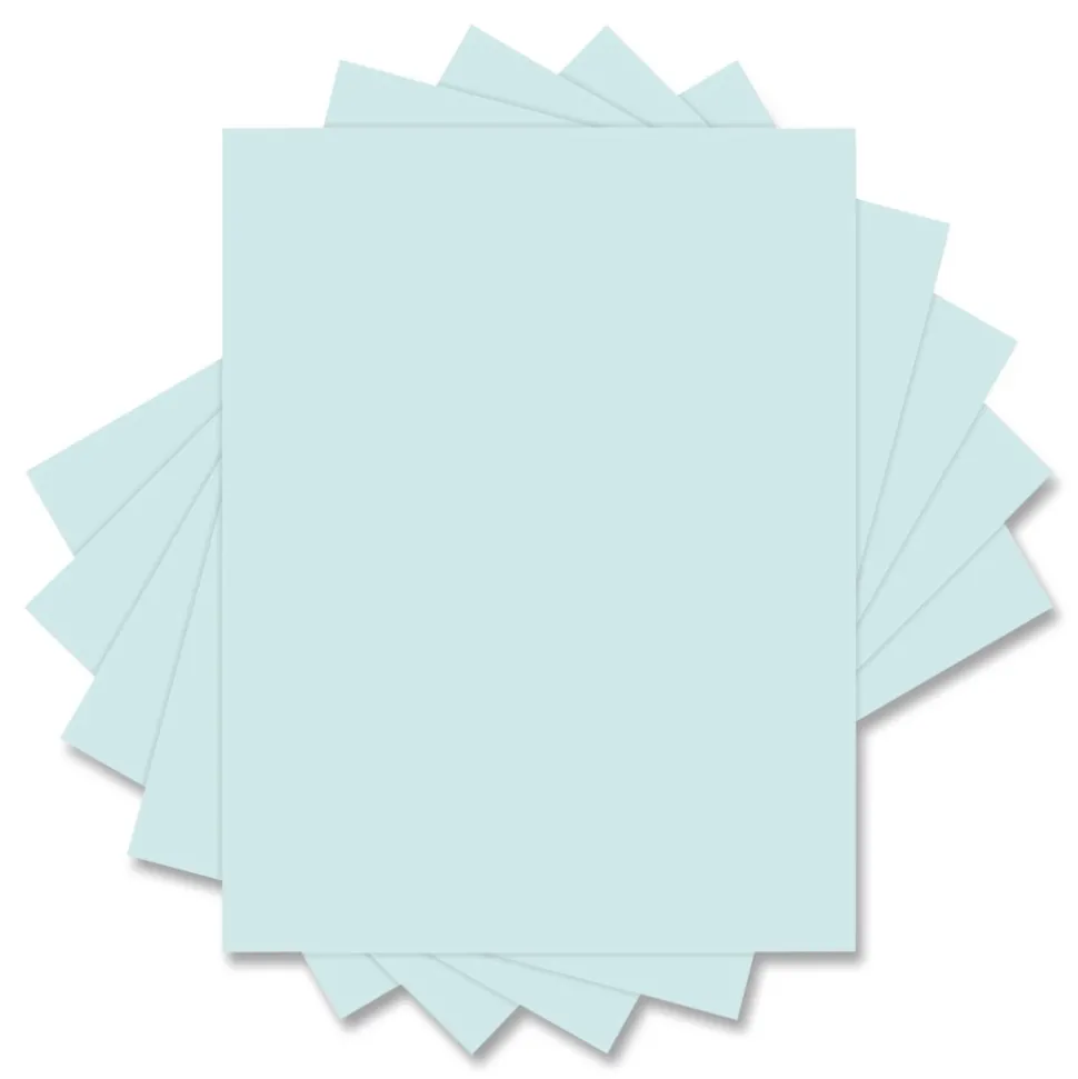 Universal 8.5 in. x 11 in. 20 lbs. Bond Weight Deluxe Colored Paper - Blue (10 Reams/Carton)