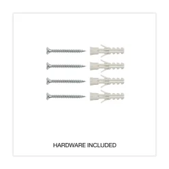 Universal 36 in. x 24 in. Deluxe Porcelain Magnetic Dry Erase Board - White Surface, Aluminum Frame