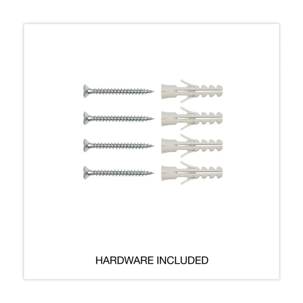 Universal 36 in. x 24 in. Deluxe Porcelain Magnetic Dry Erase Board - White Surface, Aluminum Frame