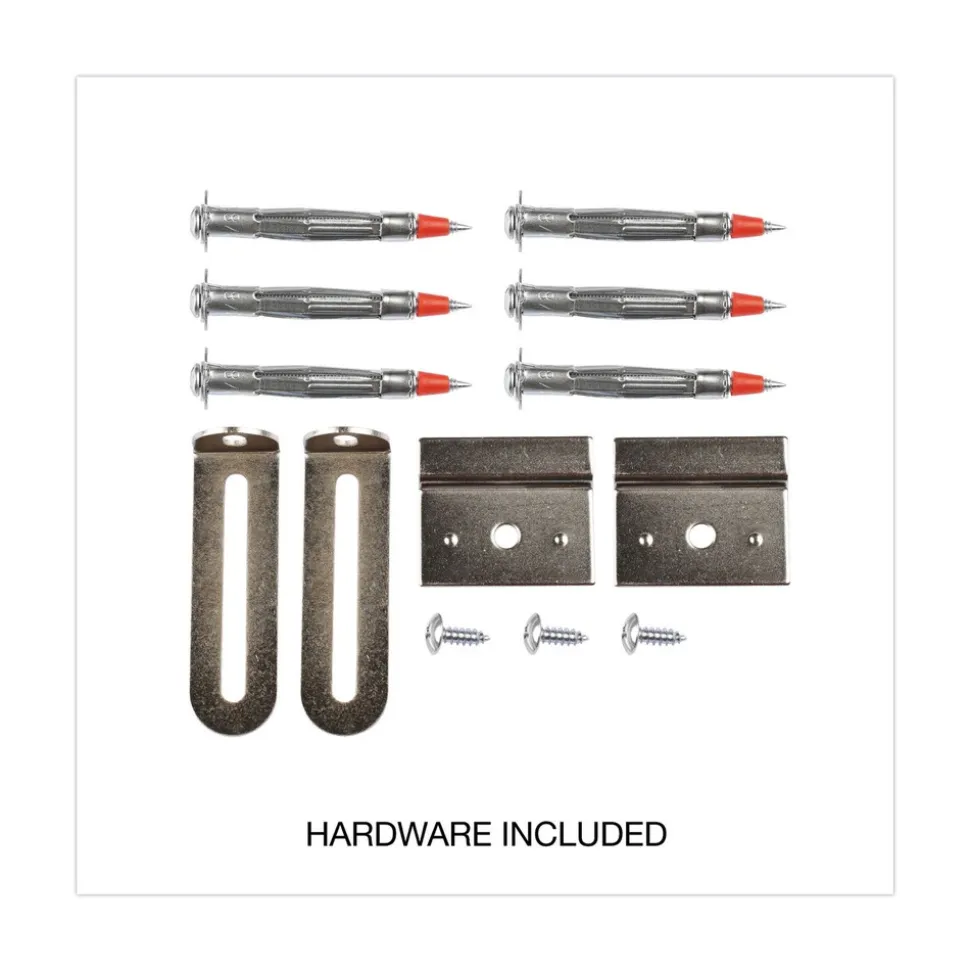 Universal 96 in. x 48 in. Deluxe Melamine Dry Erase Board - Melamine White Surface, Oak Fiberboard Frame