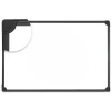 Universal 48 in. x 36 in. Design Series Magnetic Steel Dry Erase Board - White, Black Frame