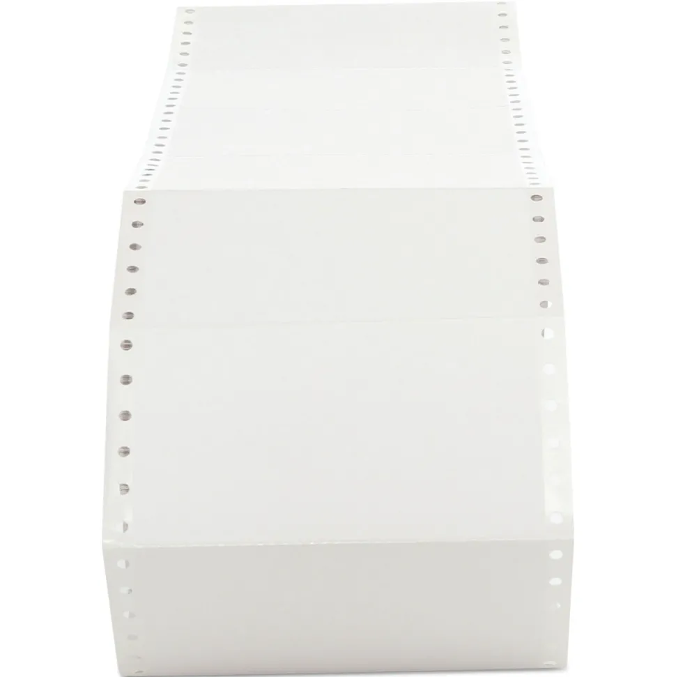 Universal 2.94 in. x 5 in. Dot Matrix Printer Labels- White (3000/Box)