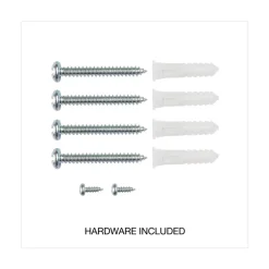 Universal 36 in. x 24 in. Modern Melamine Dry Erase Board - White Surface, Aluminum Frame