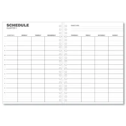 Universal 11 in. x 8 in. 14-Month (Dec 2025-Jan 2027) Monthly Planner - Black Cover
