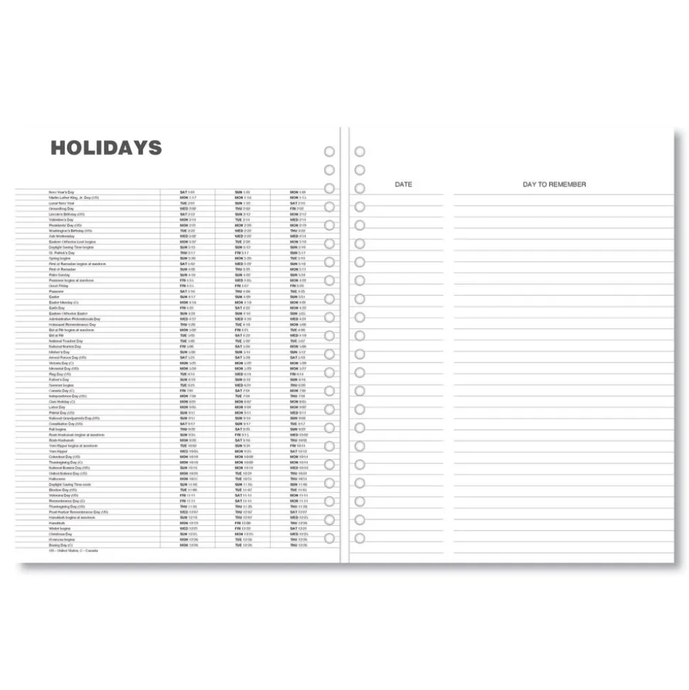 Universal 11 in. x 8 in. 14-Month (Dec 2025-Jan 2027) Monthly Planner - Black Cover