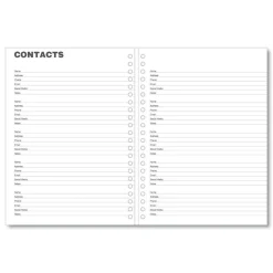 Universal 11 in. x 8 in. 14-Month (Dec 2025-Jan 2027) Monthly Planner - Black Cover