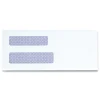 Universal 3.63 in. x 8.63 in. Square Flap Self-Adhesive Closure #8 5/8 Double Window Business Envelope - White (500/Box)