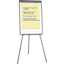 Universal 29 in. x 41 in. Tripod-Style Dry Erase Easel - White/Easel