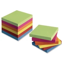 Universal 3 in. x 3 in. Ultra Sticky Note Pads - Assorted (12/Pack)