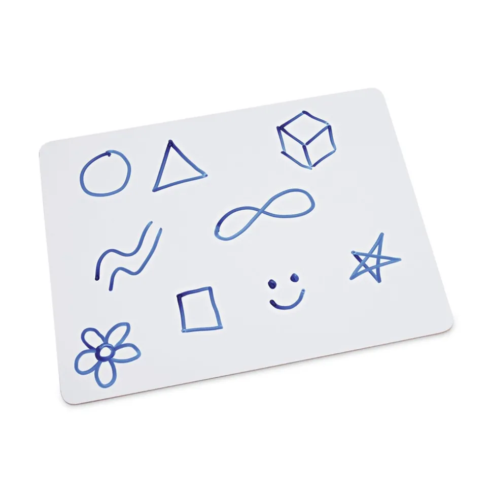 Universal 11.75 in. x 8.75 in. Unruled Lap/Learning Dry-Erase Board - White Surface (6/Pack)