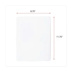 Universal 11.75 in. x 8.75 in. Unruled Lap/Learning Dry-Erase Board - White Surface (6/Pack)