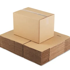 Universal 12 in. x 18 in. x 12 in. Regular Slotted Container Fixed-Depth Corrugated Shipping Boxes - Brown Kraft (25/Bundle)
