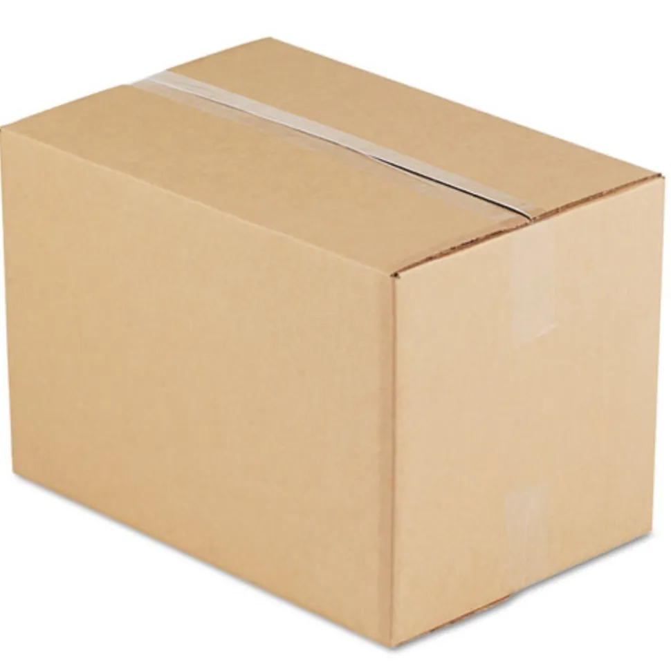 Universal 12 in. x 18 in. x 12 in. Regular Slotted Container Fixed-Depth Corrugated Shipping Boxes - Brown Kraft (25/Bundle)