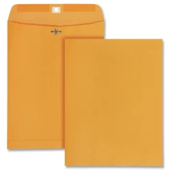 Universal 10 x 13 Kraft Clasp Envelope, Square Flap, Clasp/Gummed Closure - Brown Kraft (250/Carton)