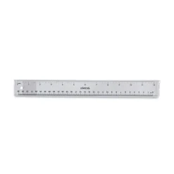 Universal Clear Plastic Standard/Metric 12 in. Ruler - Clear