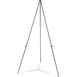 Universal Heavy-Duty Instant Setup Aluminum 25 in. - 63 in. Height Foldaway Easel - Black