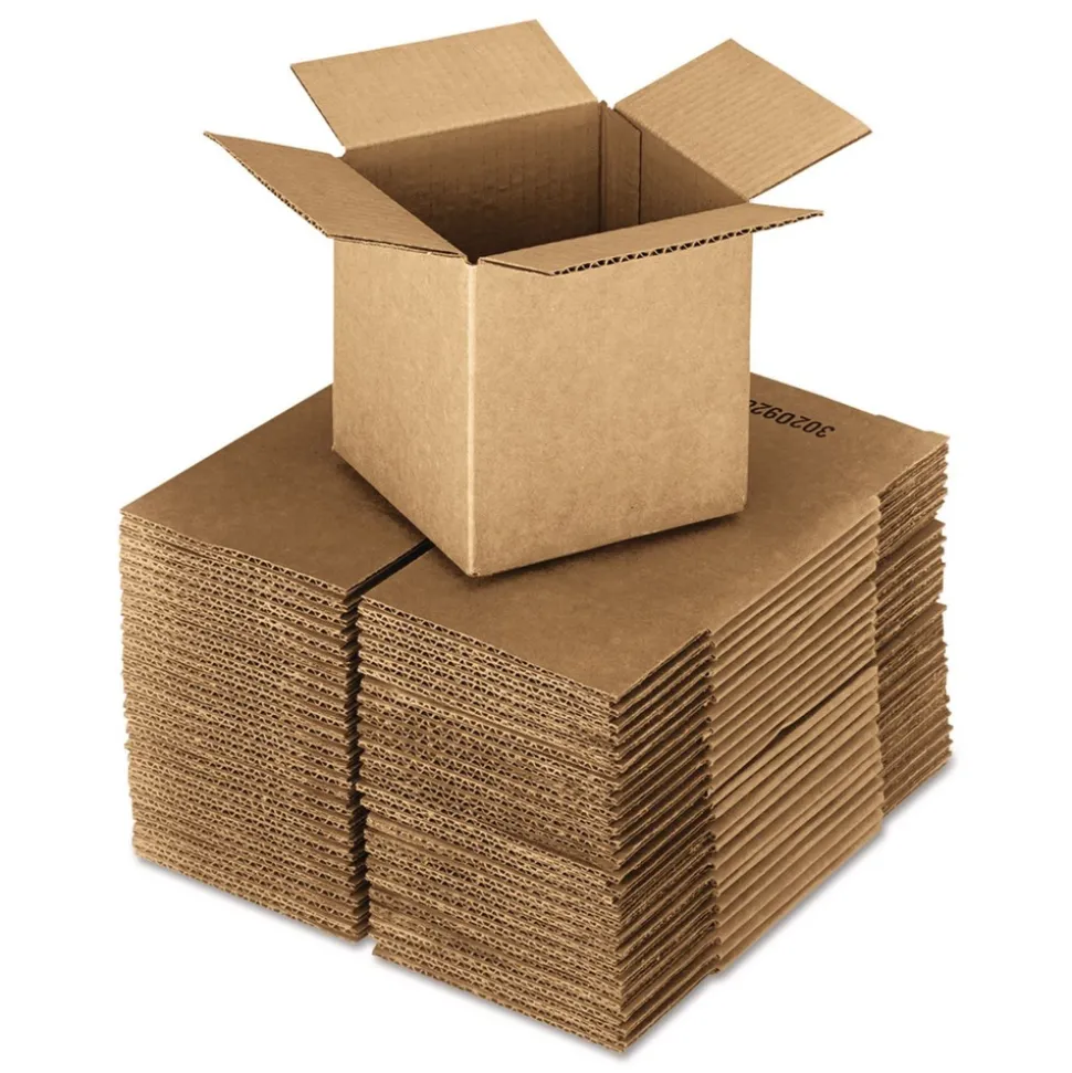 Universal Regular Slotted Container (RSC) 24 in. x 24 in. x 24 in. Cubed Fixed-Depth Corrugated Shipping Boxes - Brown Kraft (10/Bundle)