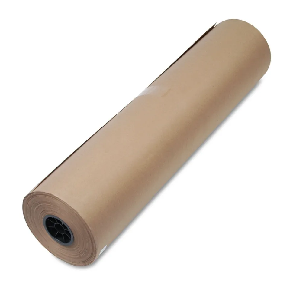 Universal UFS1300053 36 in. x 720 ft. 50 lbs. Wrapping Weight Stock High-Volume Heavyweight Wrapping Paper Roll - Brown (1 Roll)