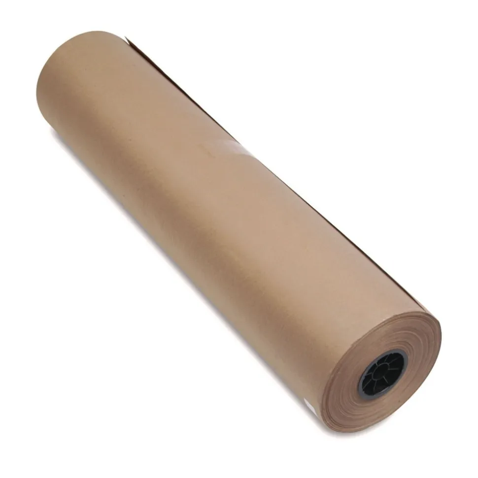 Universal UFS1300053 36 in. x 720 ft. 50 lbs. Wrapping Weight Stock High-Volume Heavyweight Wrapping Paper Roll - Brown (1 Roll)