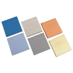 Universal Ultra Sticky Note Pads Note Ruled 4-in x 4-in Assorted Colors 100 Sheets/Pad 6 Pads/Pack
