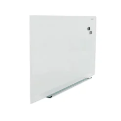 Universal UNV43202 Frameless 36 in. x 24 in. Magnetic Glass Marker Board - White