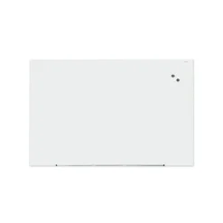 Universal UNV43204 Frameless 72 in. x 48 in. Magnetic Glass Marker Board - White