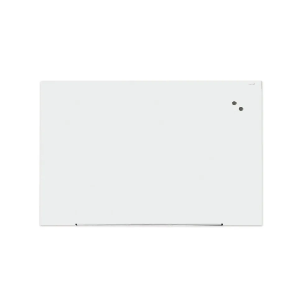 Universal UNV43204 Frameless 72 in. x 48 in. Magnetic Glass Marker Board - White
