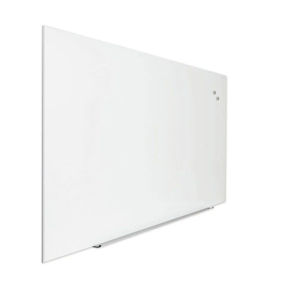 Universal UNV43204 Frameless 72 in. x 48 in. Magnetic Glass Marker Board - White