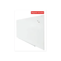 Universal UNV43204 Frameless 72 in. x 48 in. Magnetic Glass Marker Board - White