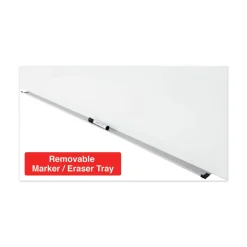 Universal UNV43204 Frameless 72 in. x 48 in. Magnetic Glass Marker Board - White