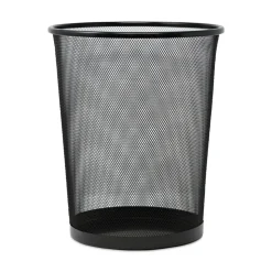Universal UNV20008 18-Quart Steel Mesh Wastebasket - Black
