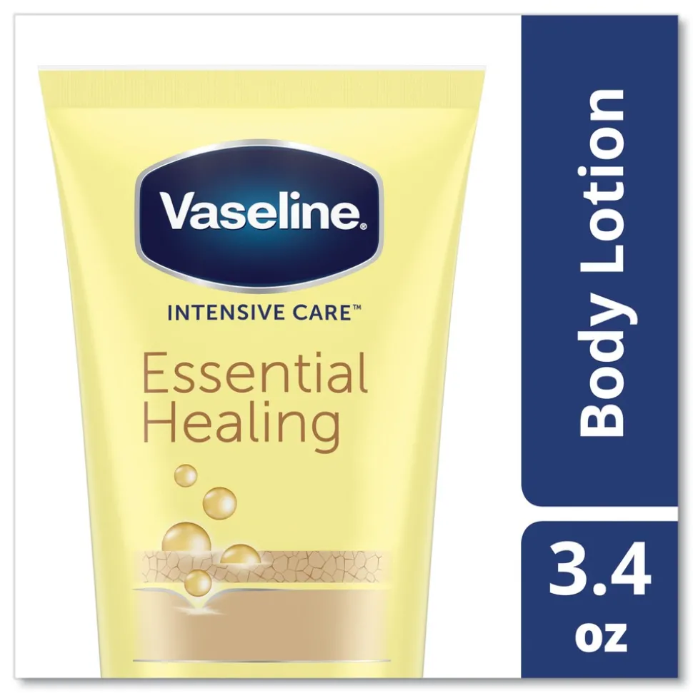 Vaseline 3.4 oz. Squeeze Tube Intensive Care Essential Healing Body Lotion (12/Carton)