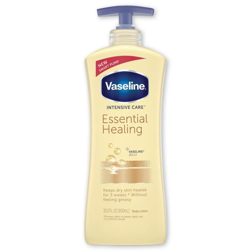 Vaseline Intensive Care 20.3 oz. Pump Bottle Essential Healing Body Lotion (4/Carton)
