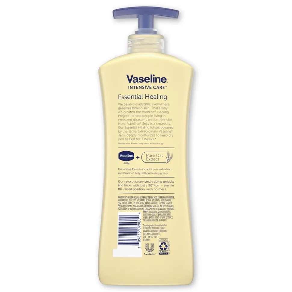 Vaseline Intensive Care 20.3 oz. Pump Bottle Essential Healing Body Lotion (4/Carton)
