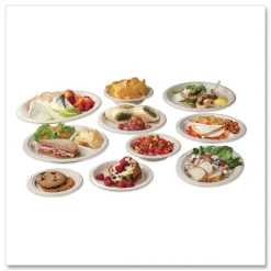 Vegware 6 in. Diameter Nourish Molded Compostable Fiber Plate Tableware - White (1000/Carton)