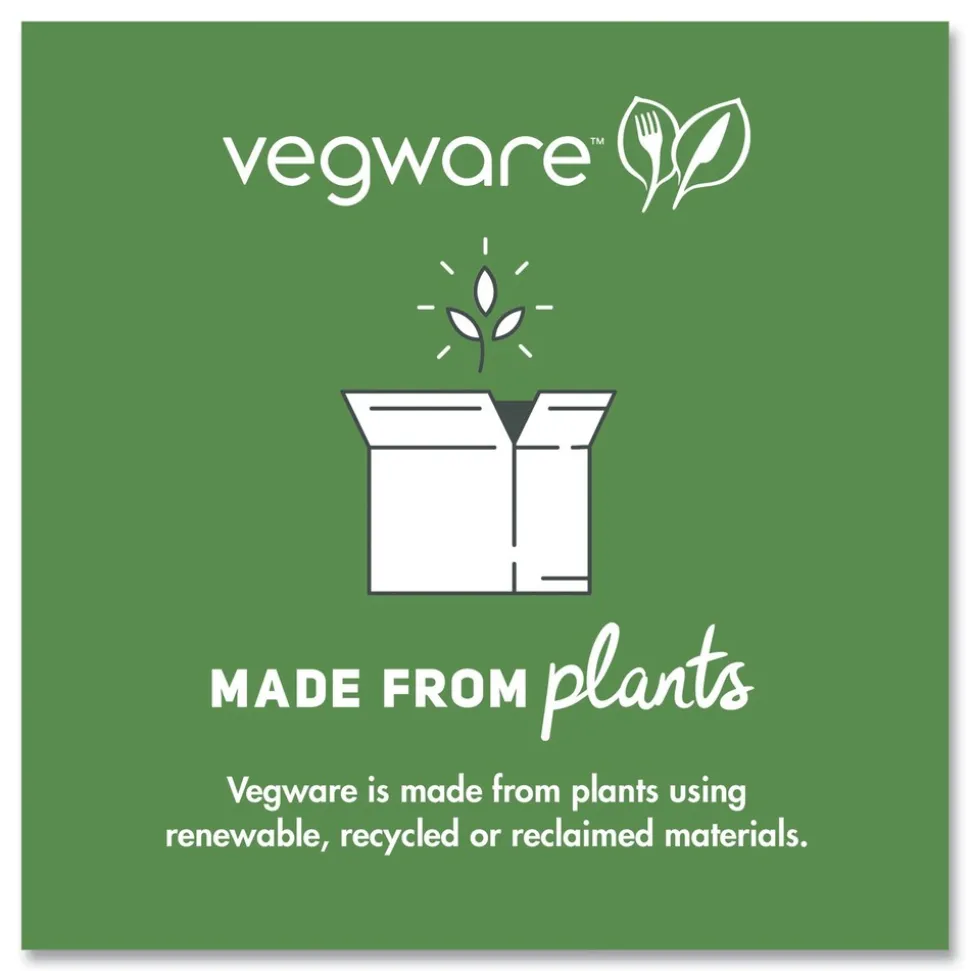 Vegware 6 in. Diameter Nourish Molded Compostable Fiber Plate Tableware - White (1000/Carton)