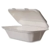 Vegware 5 in. x 9 in. x 2 in. Nourish Molded Fiber Takeout Containers - White (250/Carton)