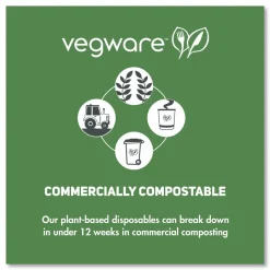 Vegware 2 oz. Compostable Portion Pots - Clear (2000/Carton)