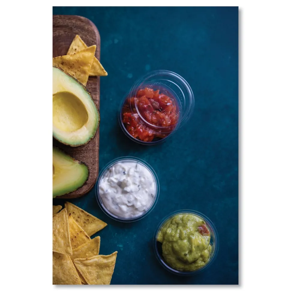 Vegware 2 oz. Compostable Portion Pots - Clear (2000/Carton)