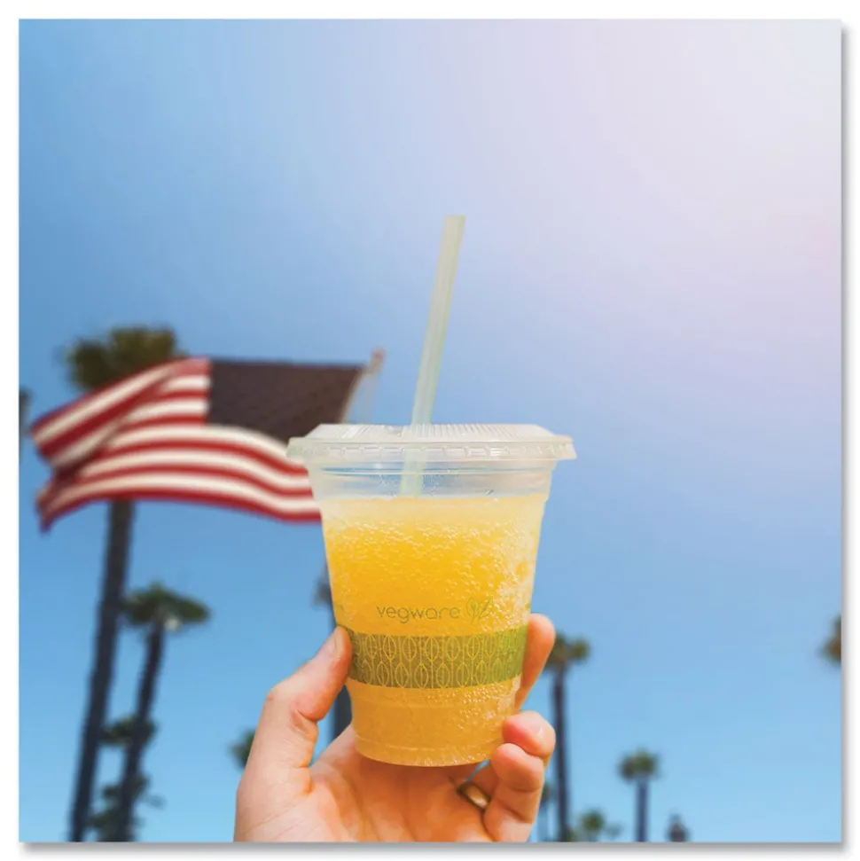 Vegware 96 Series Compostable Cold Cup Lids (1000/Carton)