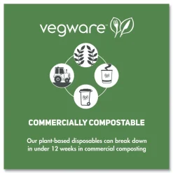 Vegware 96 Series Compostable Cold Cup Lids (1000/Carton)